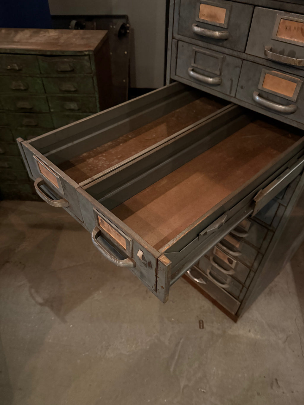 Vintage Parts Cabinet