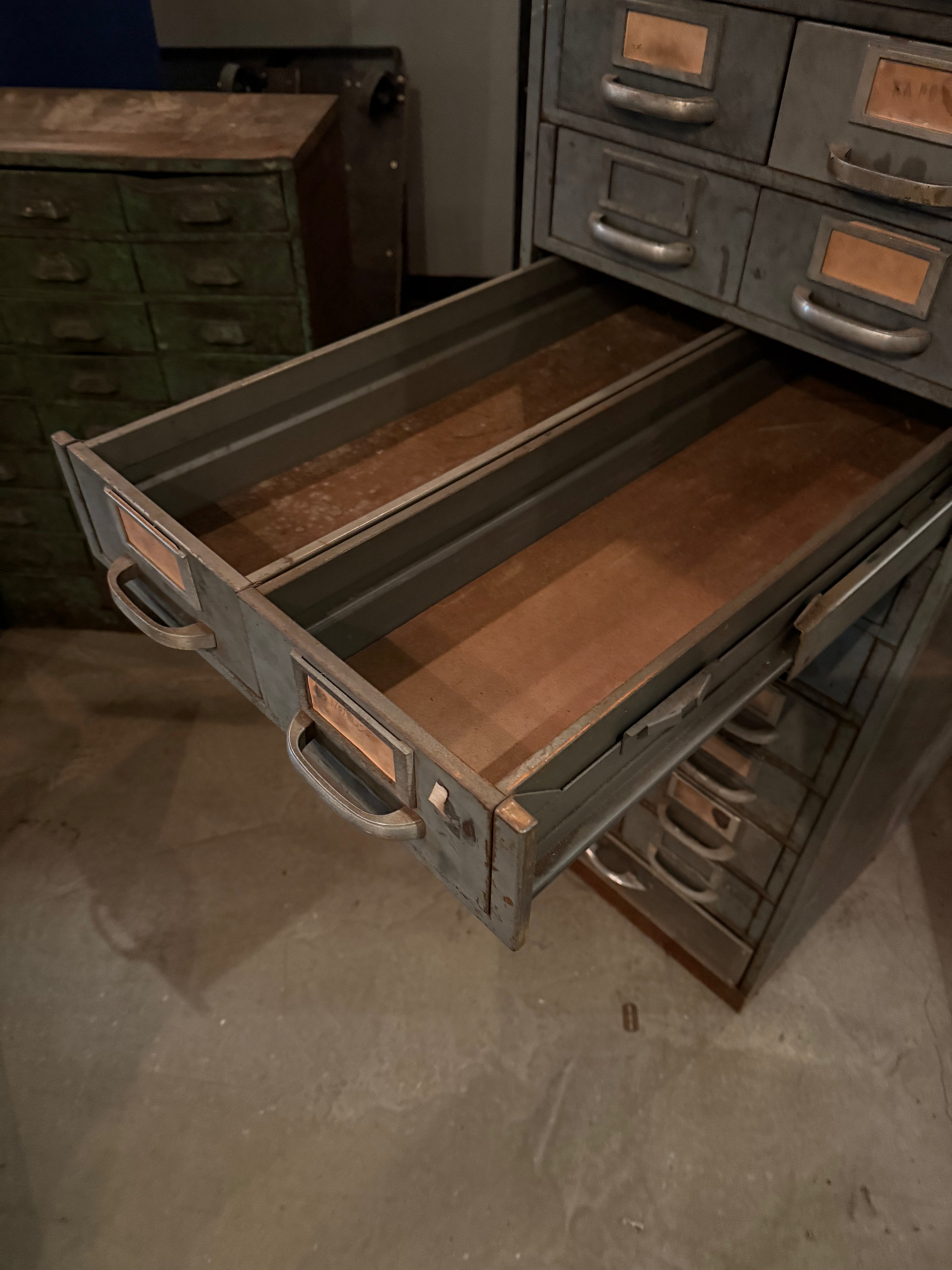 Vintage Parts Cabinet