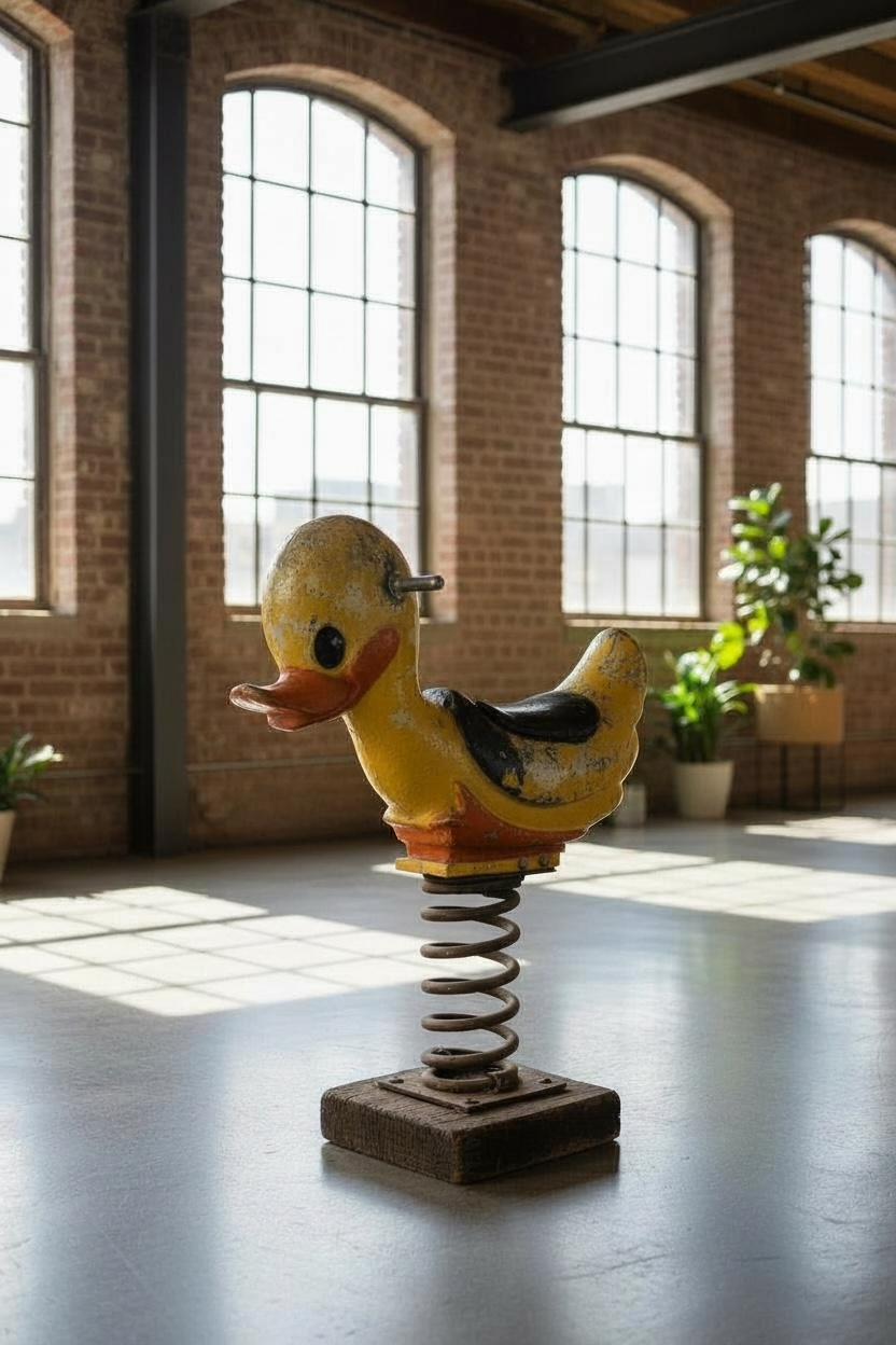 Vintage Playground Duck Ride