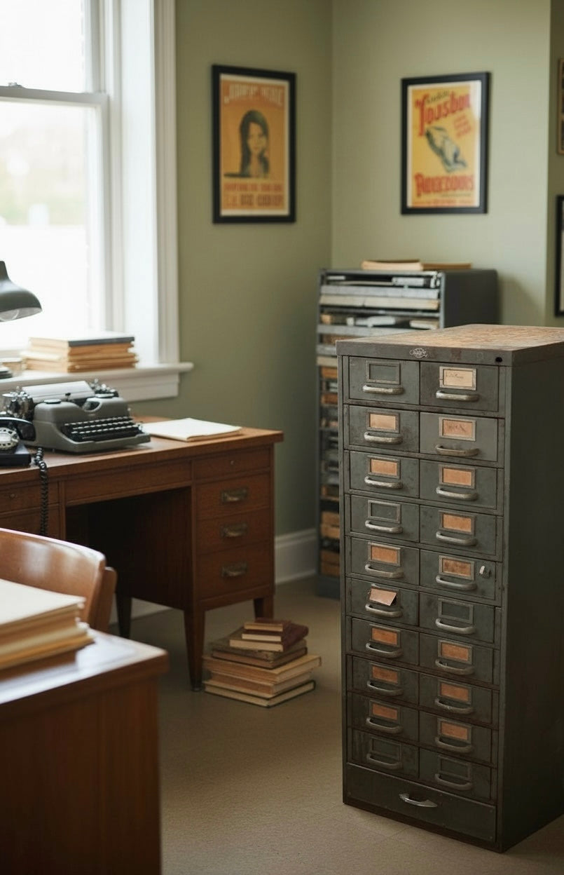 Vintage Parts Cabinet