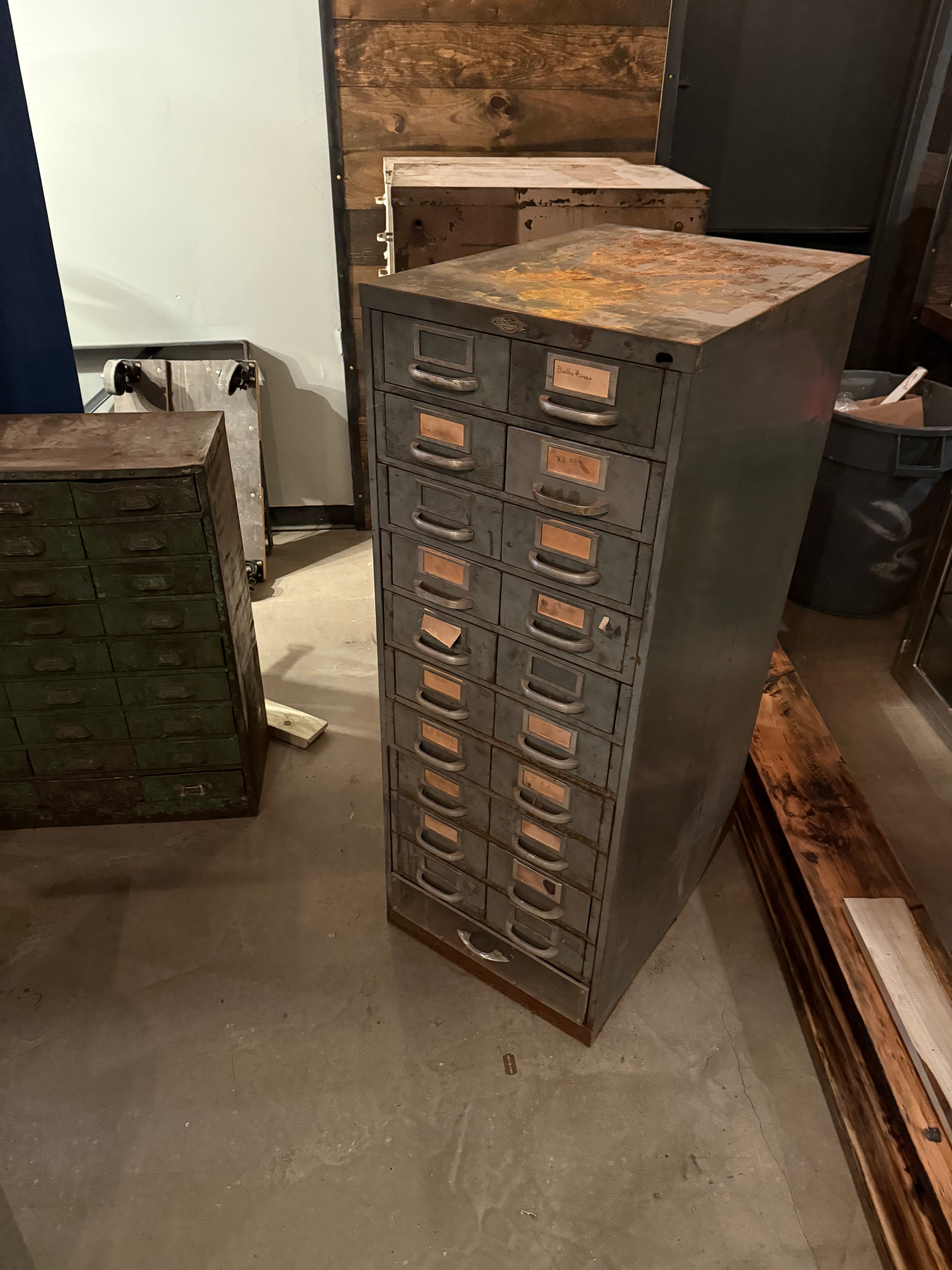 Vintage Parts Cabinet
