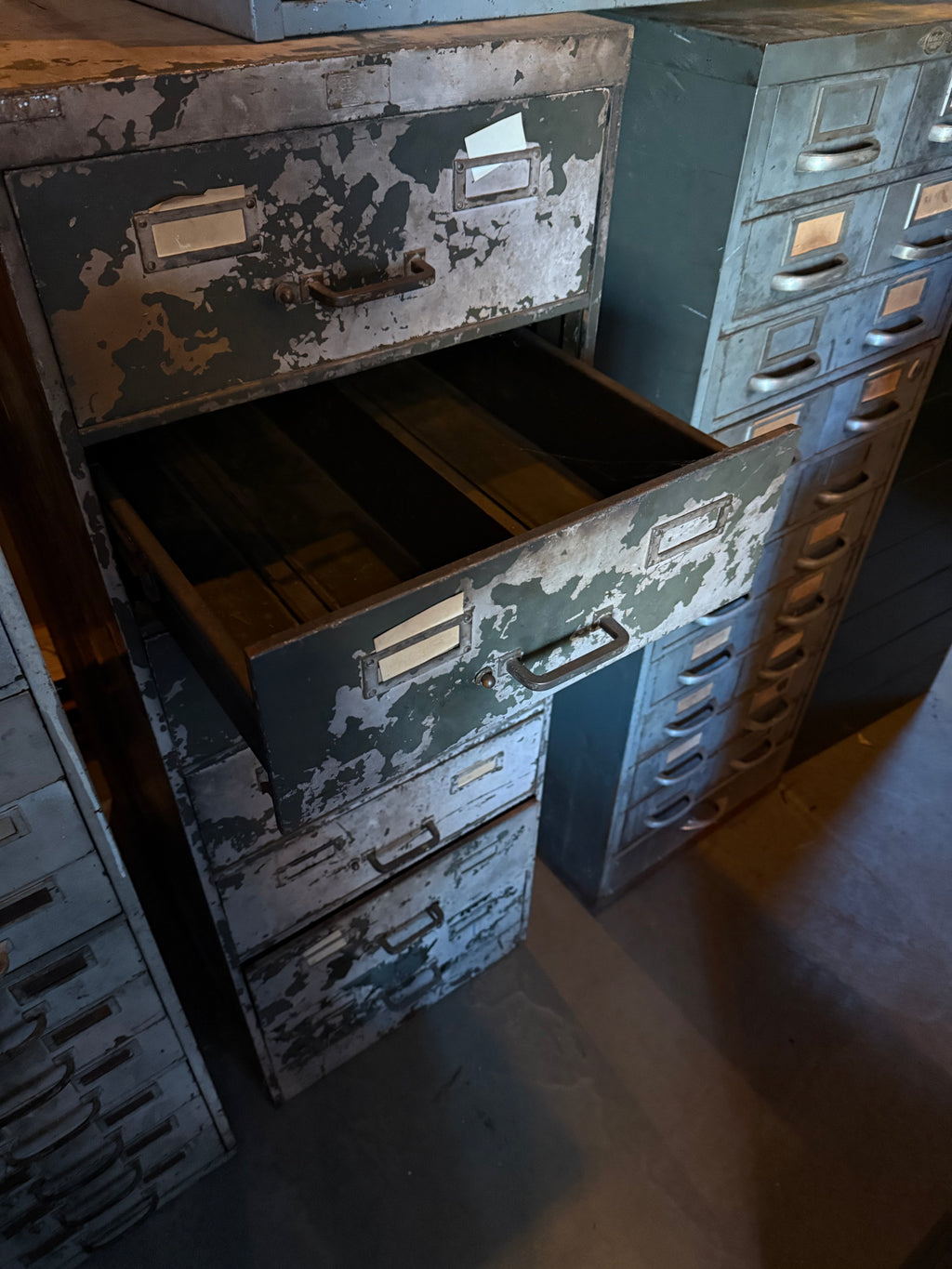 Vintage Distressed File Cabinet